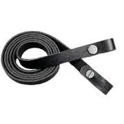 Genuine Leather Handmade Binocular DC Camera Shoulder Neck Case Strap X Black