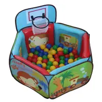 在飛比找ETMall東森購物網優惠-Willy Baby Home 防撞遊戲球池圍欄+籃球框 (