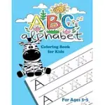 ABC ALPHABET COLORING BOOK FOR KIDS: FUN ACTIVITY BOOK TO LEARN ABC: LETTER TRACING BOOK FOR PRESCHOOLERS 3-5
