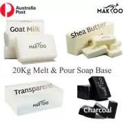 Soap Base 20kg - Melt & Pour 100% Pure and Natural - No Paraben by MAKROO