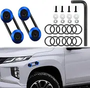 12Pcs Car Bumper Quick Release Kit ，Front and Rear Bumper Clips，Ultimate Fastening Solution for Quick Bumper Release. for Front and Rear Bumpers、Trunks、Fenders、Hatches、Hoods (Blue)