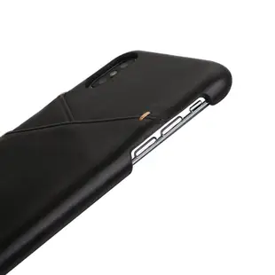 IPhone XS Max XR X 8 7 6s 6 Plus SE2 2020 真皮保護殼牛皮磨砂紋雙插卡手機殼背蓋