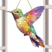 Window Bird Sun Catchers - Stained Glass Decorations, Exquisite Wall Art Stained Panel | Sun Catchers Indoor Window Wall Art, Solar Catcher Bird For Families, Goes