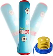 Inflatable Punching Bag for Kids | Sandbags Boxing Bag | Fun Bounce Back Boxing Bag, Punching Stand Bag with Pump for Children Strength Exercise