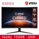 【微星】Optix G321CU 32型 144Hz 4K曲面電競螢幕顯示器 (32型/4K/HDR/144hz)