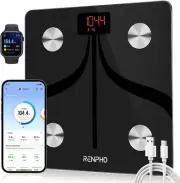 RENPHO Smart Bluetooth Body Fat Scale USB Rechargeable Digital Bathroom Scale