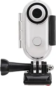 4K 30FPS 8MP Action Camera, Wearable Body Camera, APP Control, Pet Collar Camera Helmet Camera 120 Degree Wide Angle for Diving Fishing Cycling Hiking (White)