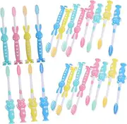 minkissy Boys and Girls Toothbrush Soft Bristles Bulk Pack 32pcs Mini Toothbrushes Set Boys and Girls for Children