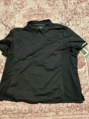 Cherokee Workwear Revolution Women's Snap Front Polo Shirt WW698 Black 3XL / 3TG