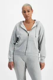 [Bonds] Bonds Women's Originals Cotton Zip Hoodie in Original Grey Marle Size: Large L Original Grey Marle