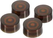 COSMEVIVI 4 Pcs Potentiometer Cap Push on Guitar Knob Guitar Dome Knob Acrylic