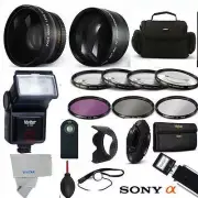 PRO FLASH + WIDE ANGLE LENS+ ZOOM LENS PRO KIT FOR SONY Cyber-shot DSC-HX400V