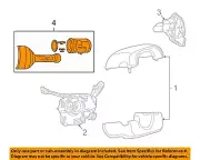 CHRYSLER OEM 08-11 Aspen Shroud, Switches Levers-Ignition Cyl 68027525AA (for: Chrysler)
