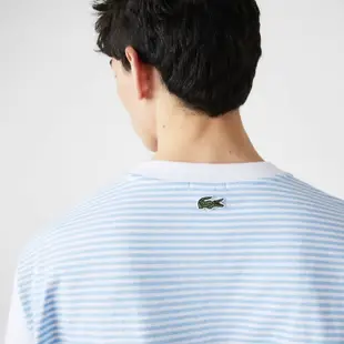 [實圖] Lacoste T 恤白藍 SOC VNXK - 100% Crocodile COTTON
