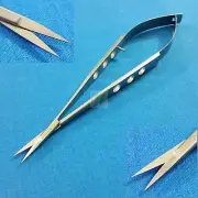 FINE TIP POINT SPRING SELF RETRACTING STITCH MICRO SCISSORS 4.5" STRAIGHT