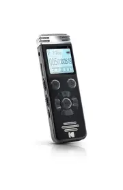 KODAK VRC450 Stereo Digital Voice Recorder with 8GB Memory, 6 Levels for Voice Activated Recording, 581 Hours Recording Time and Noise Reduction Feature