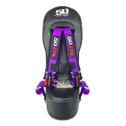 Middle Bump Bench 3rd Seat Purple Safety Harness Polaris RZR XP1000 Trail Turbo