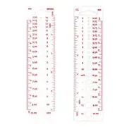 Birch Knitting Needle Gauge w Metric, Imperial & US Sizes