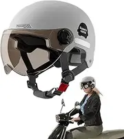 Open Face Motorcycle Safety Hat | Multi-sport Protection Motorcycle Safety Hat with Sun Visor | Motorcycle Safety Hat for Motorcycle Riding, Cycling and Other Outdoor Sports
