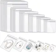 WEDDINGHELPER Jewelry Bags Small Self-Sealing Plastic Zip Clear Bags PVC Transparent Lock Bag for Storing Bracelets Rings Earrings Ziplock Pouch (150 Pcs)