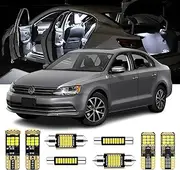 AENVTOL 20 Pieces Jetta 5 MK5 V LED Interior Lights Kit Replacement for VW Jetta 5 MK5 V 2006 2007 2008 2009 2010 White Interior LED Bulbs + Trunk light, License Plate Light, Install Tool
