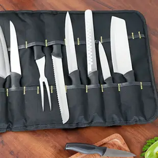 WESSLECO西餐刀收納包日式卷筒手提刀袋牛津布便攜廚師刀包工具包