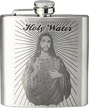 Diabolical Gifts DP0613 Holy Water Flask, Silver