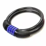 32" Cycling Heavy Duty 8mm Cable 4-digit Combination Password Bike Bicycle Lock