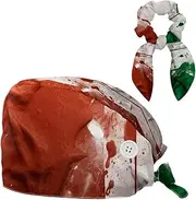 [YTYVAGT] Scrub Caps Women,Scrub Hats Suitable for Women,Abstract Italy Flag Watercolor