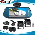 7" Mirror Monitor Backup Camera 12/24V For Truck Caravan RV Rear View Reverse