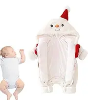 [Acunny] Winter Snowsuits for Kids, Costume - Christmas Cartoon Romper | Warm Holiday Suit with Full Coverage, Thick Outerwear for and Girls