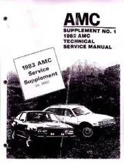 1983 AMC Shop Service Repair Manual Book Supplement Engine Electrical Drivetrain