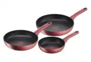 Tefal, Perfect Cook Non-Stick Induction Set of 3 20/24/28cm Frypan