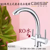 在飛比找蝦皮購物優惠-Caesar 凱撒 無鉛 RO 兩用立式廚房龍頭 K215C