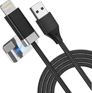 Magtame StayCable USB A to Lightnig Cable with Magnetic Keeper 3.3FT, Fast Charging and Data Sync, Braided Anti-Tangle Cord for Phone 12,13,14, Desk Accessories Original Design