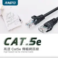 在飛比找松果購物優惠-【2入組】RASTO REC2 高速 Cat5e 傳輸網路線