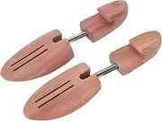 [DAUB] Shoe Tree for Men, 2 Pack Adjustable Cedar Shoe Trees Wooden Shoe Stretcher with Built in Expansion Springs, Lightweight Boot Holder, Crease Protector for Sneakers or Boots (US 12-14)