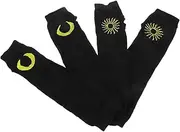 [HOOTNEE] 2 Pairs Ninja New Accessories Chain Eye Shadow Pilot Keychain Sweat-absorbent Headbands Breathable Headband Accessories Men's Keychain Mittens Knitting Black