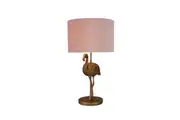 Flamingo Standing Modern Elegant Table Lamp Desk Light - Gold & Pink