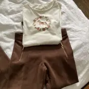 Girls Janie And Jack Set Horses Pants Top Shirt Size 10/12 New! Equestrian
