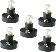 5pcs Screw Lamp Holder LED Flashlight Light Bulbs Mini Flashlight Bulb Holders Mini Science Miniature Bulb Holder Physics Experiment Light Holder E10 Mini Bulb Totority