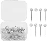 LALAFINA 500pcs Corsage Pin: DIY Sewing Positioning Needle - Pearl Head Straight Pins for Fabric Knitting - Metal Sewing Material