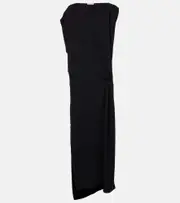[The Row] The Row Esmee silk maxi dress AU 4 black