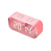 Alarm Clock With Wireless Bluetooth Night Light Home Bedroom Kitchen Office Kids Pink Alarm Clocks & Clock Radios