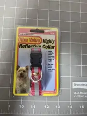 MiracleBEAM Reflective Dog Collar for Small Breed, Adjustable Nylon Dog Collar