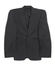 Balenciaga Striped Buttoned Blazer 1,2 Black