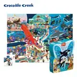 在飛比找遠傳friDay購物優惠-【美國Crocodile Creek】博物館造型盒學習拼圖4