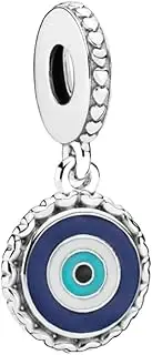 [PANDORA] Moments Evil Eye 792015C00_E052 Charm Pendant Made of Sterling Silver, Compatible Moments Bracelets, Einheitsgröße, Sterling Silver, No Gemstone