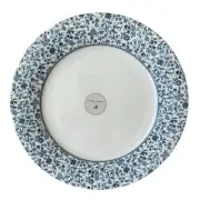 Laura Ashley Porcelain Dinner Plates 10.5in Set of 4 Blue & White Floral NEW