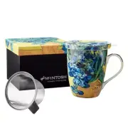 Mcintosh - Van Gogh Irises Mug with Lid and Infuser